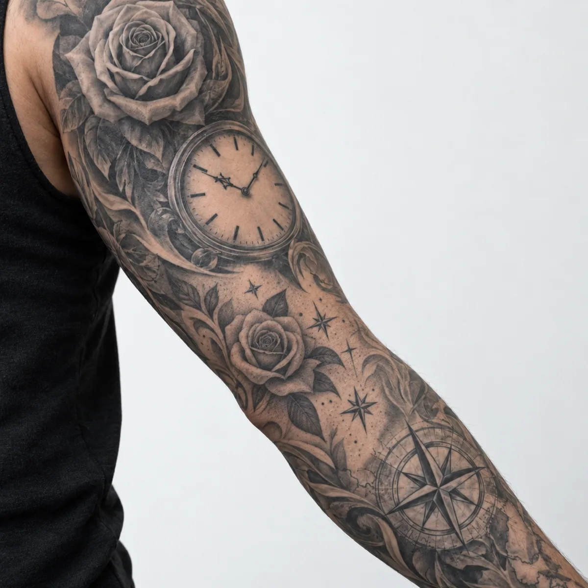 Original shape-led tattoo filler example