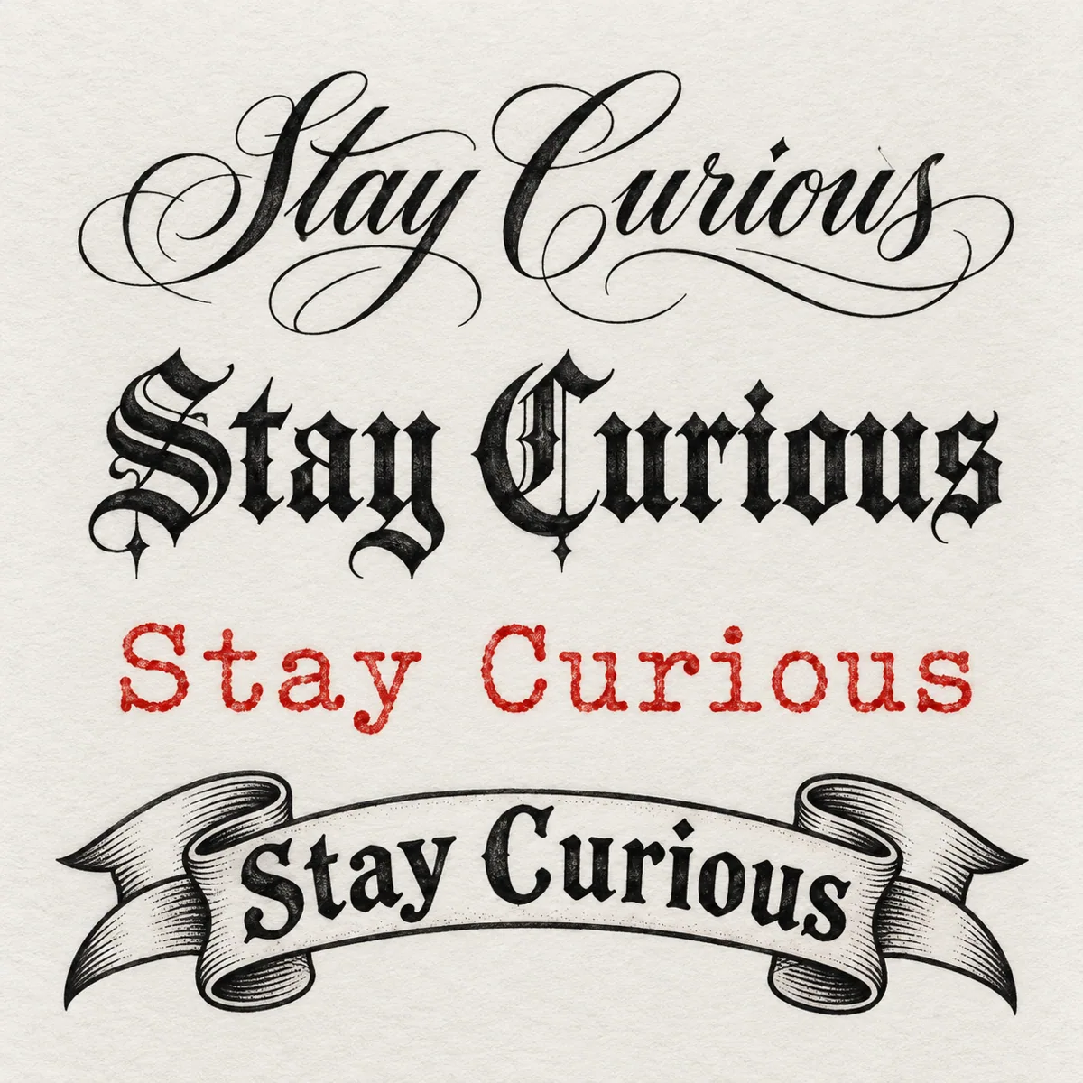Personal lettering