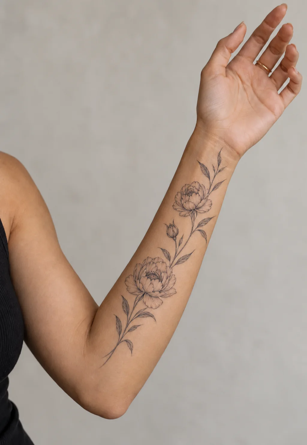 First tattoo, inner forearm tattoo