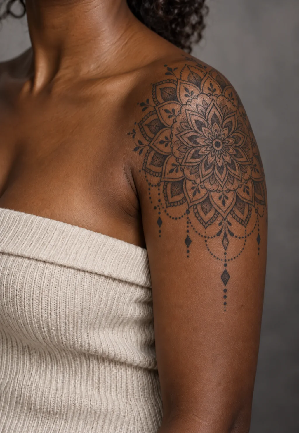 Mandala shoulder cap