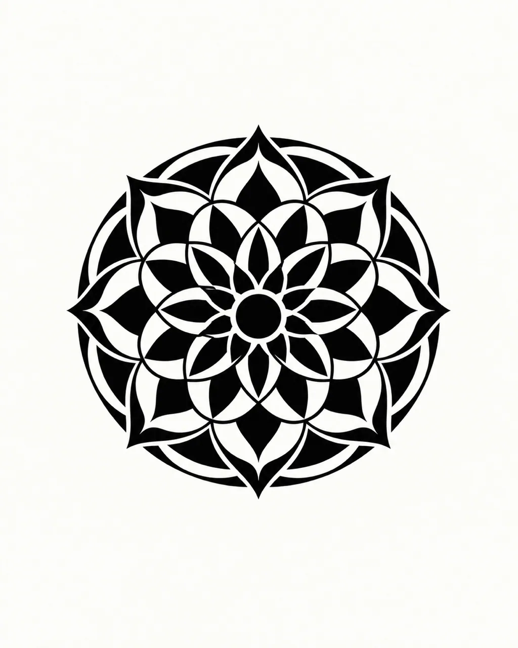 Blackwork tattoo design