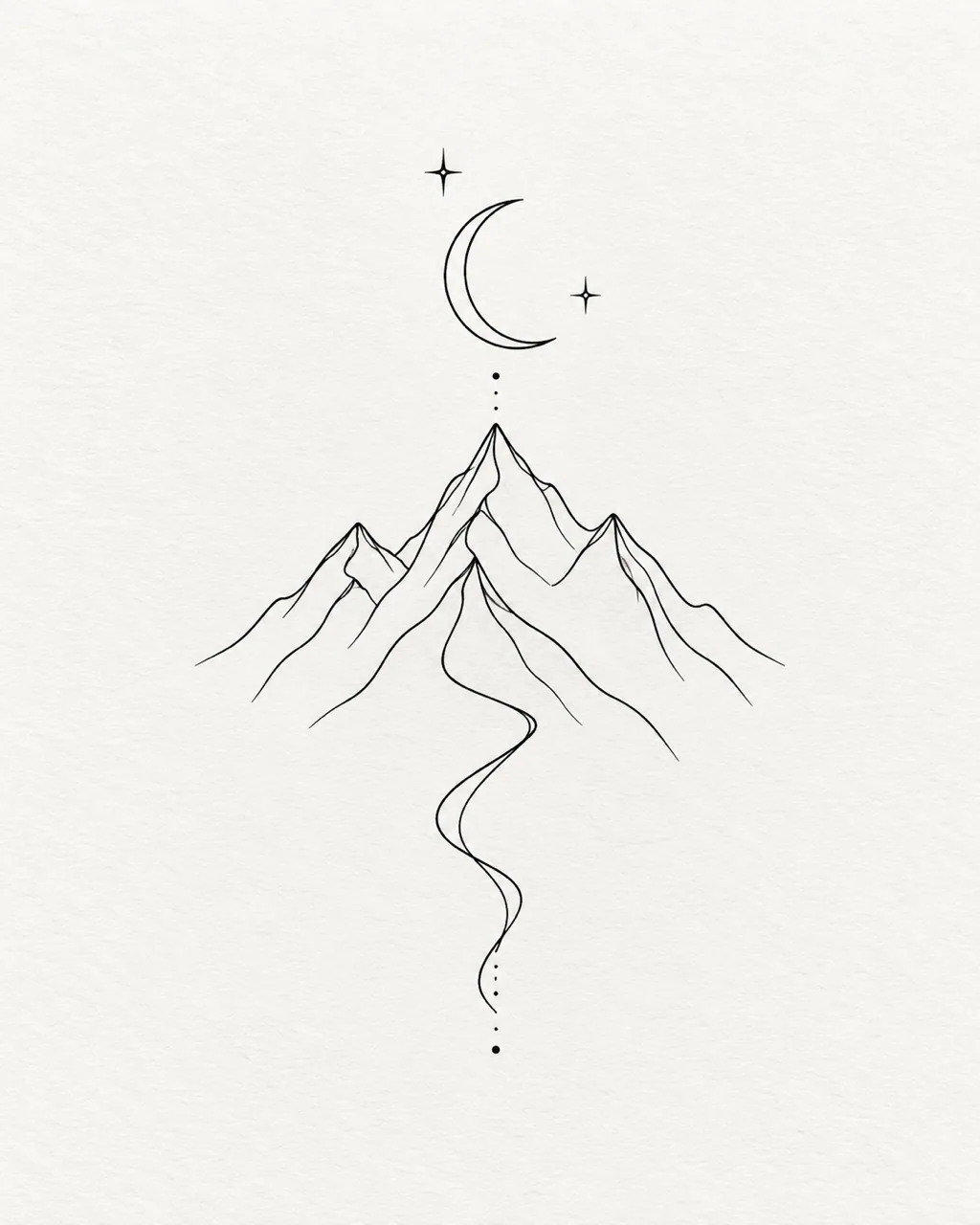 Minimalist tattoo design